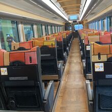 特急列車並の設備