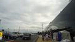 バスツアーの帰りに休憩です