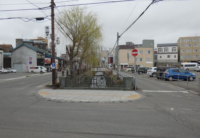 小樽運河に注ぐ川