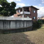 田中城跡（静岡県藤枝）：住宅街にあり、全国でも珍しい円心円状になった城