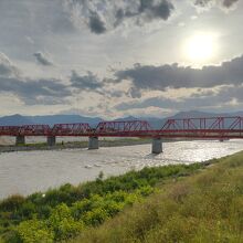 5連のトラス橋が可愛らしい