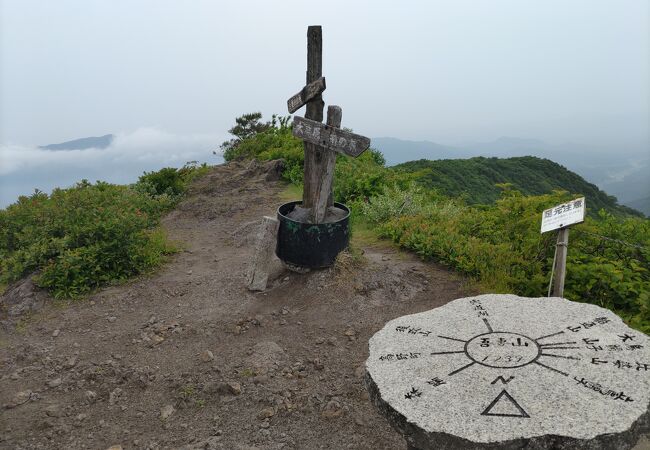 眺望を楽しみながら、花の尾根道を歩く