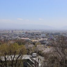 呉羽山公園展望台からの眺め