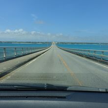 来間島から宮古島への前面車窓