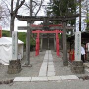 鶴ヶ城が造られた頃から城内に祀られてきた