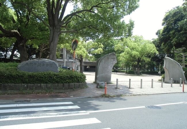 いろいろ楽しめる公園は、水辺が充実