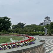 長浜城跡の美しい公園