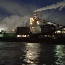 製鉄所の夜景