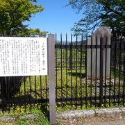 謙信公の遺骸があった場所