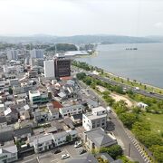 松江市街や宍道湖が一望のもとに見渡せる穴場スポット