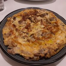 おすすめされたきのこたっぷりのオムレツ