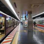 新開地駅から神戸三宮駅を結ぶ阪急電鉄の路線