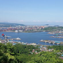 市街地方面の眺め