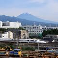 富士山を眺めながら温泉