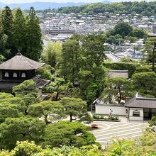 銀閣寺を含む風景