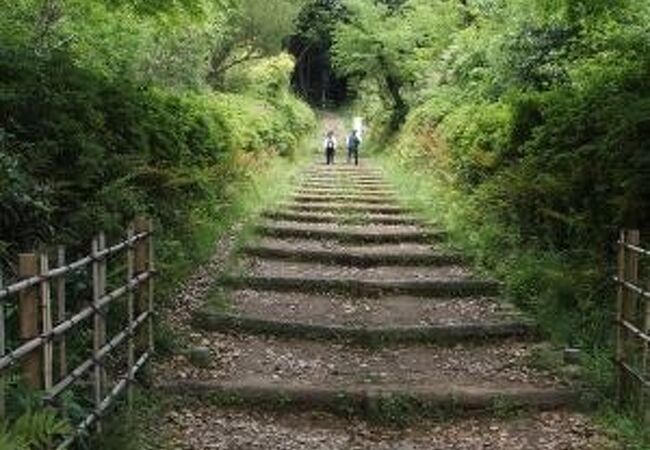 濃尾平野の真ん中に小高くある山