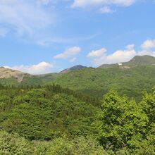 瀬の本高原側から見たくじゅう連山