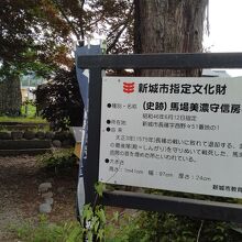 馬場信房の墓