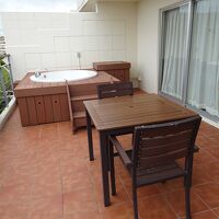 ベランダにはジェットバス