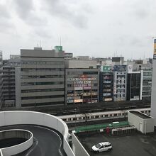 部屋の窓からの眺め