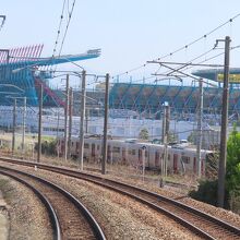 到着直前の見え方