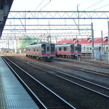 ３番線から構内を～