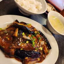 茄子の醤油炒め