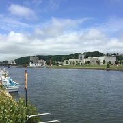 道の駅の流氷街道でオホーツクに注ぐ。