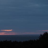 屋上展望台から 日の出直前