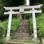 胸突坂の横にある小さな神社