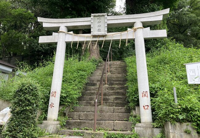 胸突坂の横にある小さな神社