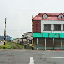旧羽州街道の御成町踏切跡