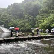 県道沿いに展望台がある