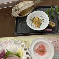 珍しい箱フグのお料理