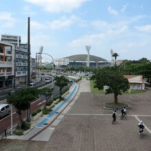 ゆいレール「奥武山公園」駅ホームからパチリ