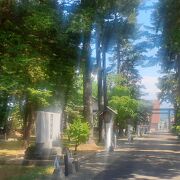 町中にある神社