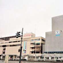 駅前バスターミナルからの眺め