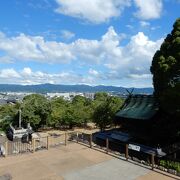 郡山城跡にある神社