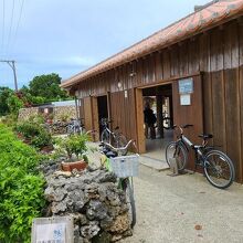 自転車の車庫