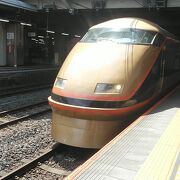 JRから東武線へ入る東武日光駅行きの便が1日1本あります。