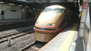 JRから東武線へ入る東武日光駅行きの便が1日1本あります。