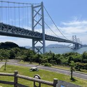 天気がよければ瀬戸大橋からの景色は絶景です