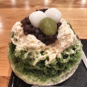 夏はかき氷、冬はぜんざいが美味しいお店