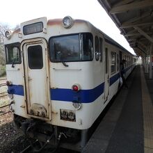 西小倉駅から乗ってきて田川後藤寺駅に到着