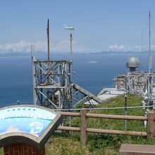 案内板と自衛隊施設