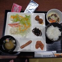 朝食バイキングまあまあ、生卵は久しぶり
