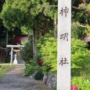 菅沼集落の長い歴史を感じられる神社