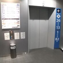 文京シビックセンターへのエレベーター
