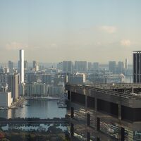 朝のお台場方面も一望