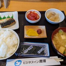 朝食は和食を選びました